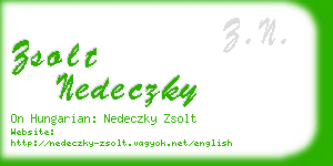 zsolt nedeczky business card